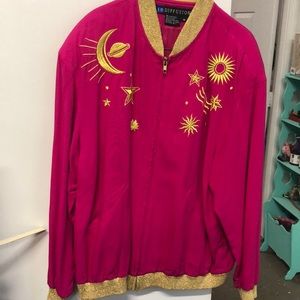 I.B. Diffusion Vintage Fuchsia and Gold Jacket